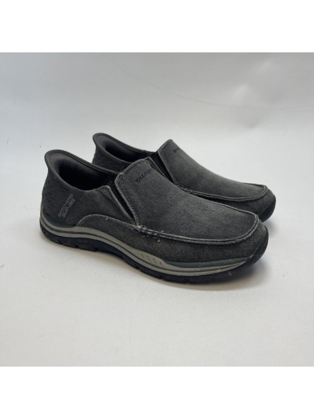 Skechers Slip-Ins Air Cooled Memory Foam Cayson Hands Free Moc Loafer Men Sz 7